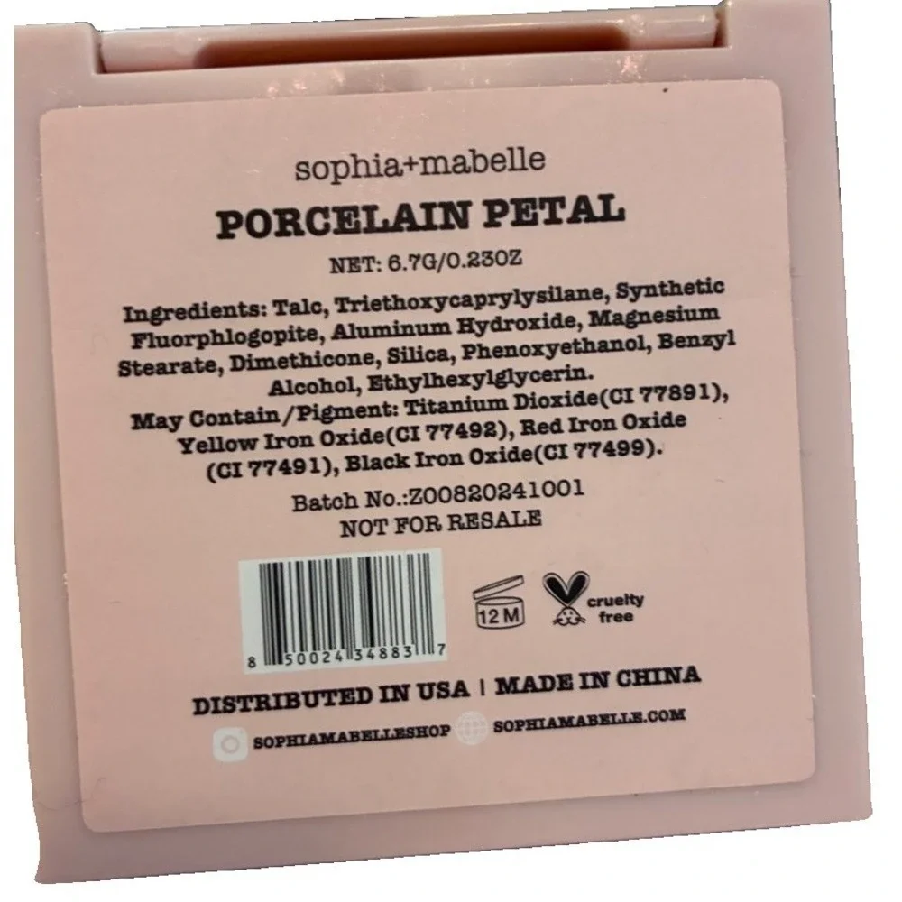 SOPHIA + MABELLE Finishing Powder in Porcelain Petal 6.7 g 0.23 oz NWOB
